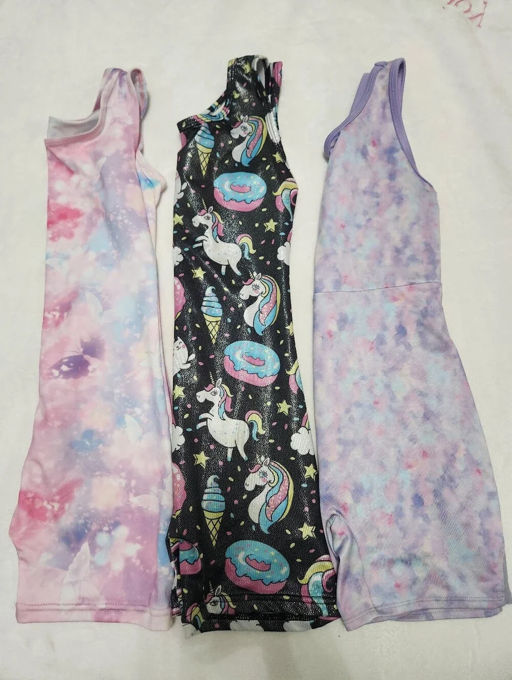 Cat & Jack / Boutique Unicorn & Pastel Leotard Bundle Of 3